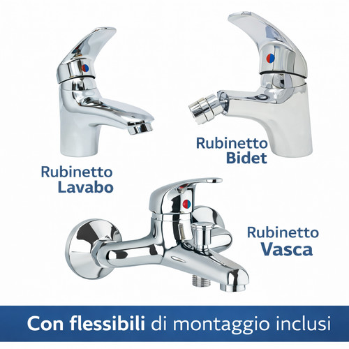 Tris rubinetti miscelatore - 3x,