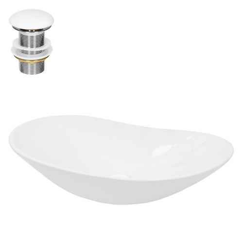 Lavandino ceramica bianco - , con