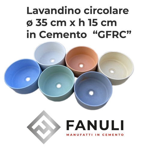 Lavandino tondo appoggio - lavandino, x