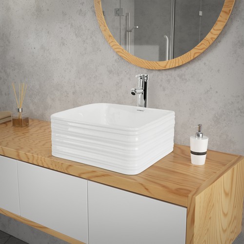 Lavello quadrato ceramica - quadrato,